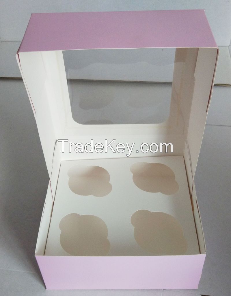 Ivory board cupcake boxes