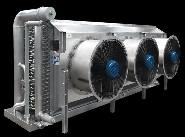ammonia blast freezing evaporative air cooler for meat cold room 