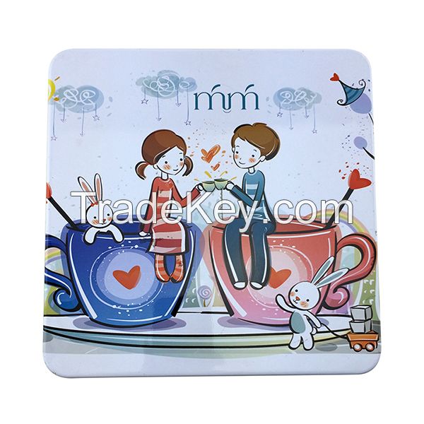 square tin box for cosmetic packaging