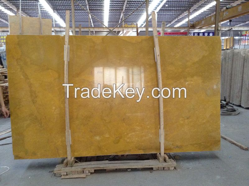 Yellow Color Marble Slabs - Golden Marble 