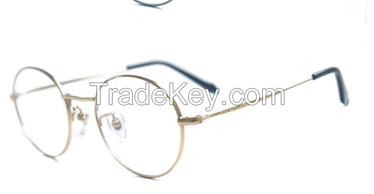 Wholesale Big Round Vintage Eyeglasses Retro Pure Titanium Spectacle Frames