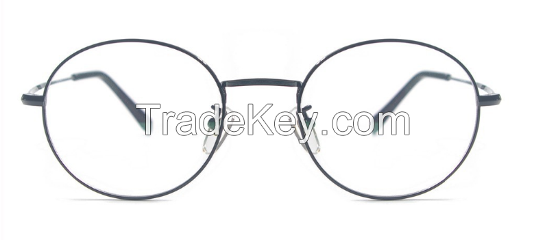 Wholesale Big Round Vintage Eyeglasses Retro Pure Titanium Spectacle Frames