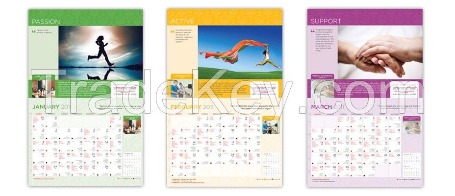 Customized Color Printing Calender