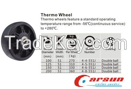 Heavy Duty Thermo Caster Wheels Series 4,