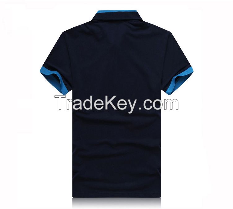 95/5 Cotton/Spandex Stretch Factory Direct Wholesale T-Shirt Sample Design of Polo Shirts