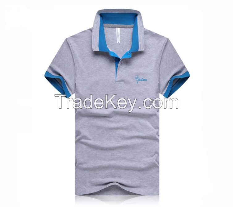 95/5 Cotton/Spandex Stretch Factory Direct Wholesale T-Shirt Sample Design of Polo Shirts