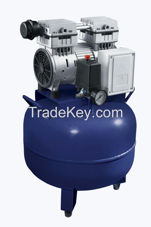 Dental oil free air compressor