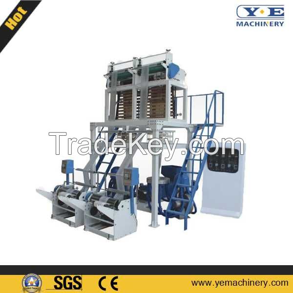 China Single Screw Double Die Head Plastic HDPE Film Blowing Machine (SJ-65)