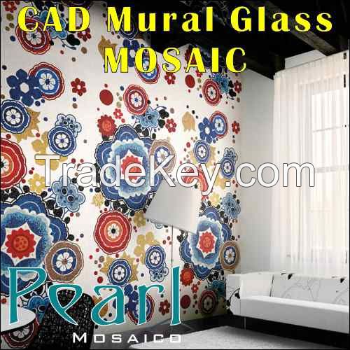 Glass Mosaic Tiles wall Mural