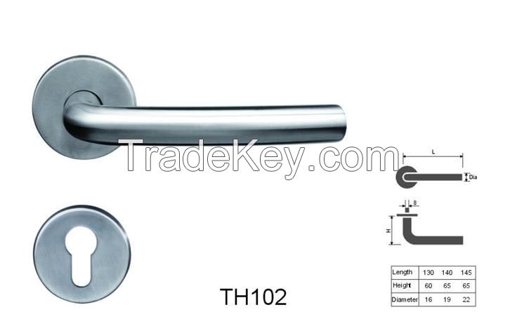 Stainless steel tube handle