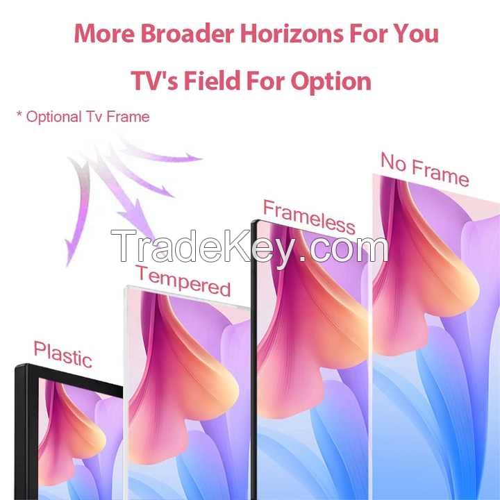 Normal 24 Inch Flat Screen Led Tv Accept Custom Android Tv Television Smart Tv 32 40 43 50 55 65 75 85 Inch 4K
