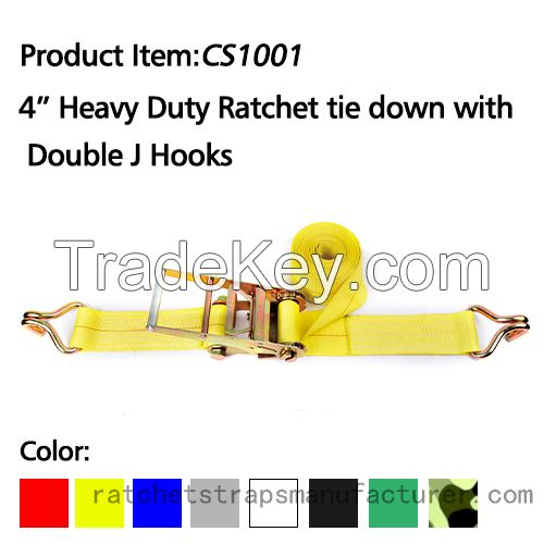 CS1001 4Ã¢ï¿½ï¿½ 20000lbs heavy duty ratchet straps