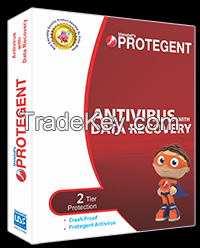Protegent Antivirus Software with Data Recovery- 1 Year Validity