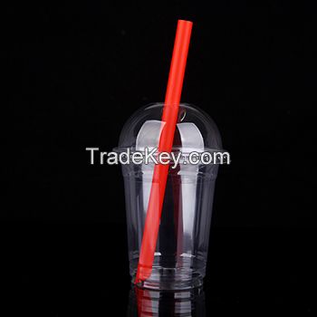 12oz Disposable Clear PET Cup with Dome/Flat Lids