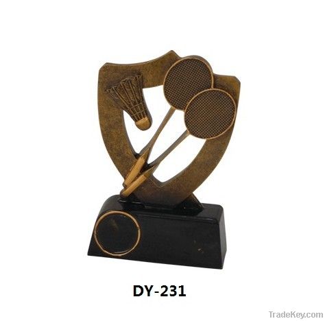 Resin Tennis Shield Sport Trophy (Dy-231)