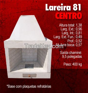 Refractory Concrete Fireplace