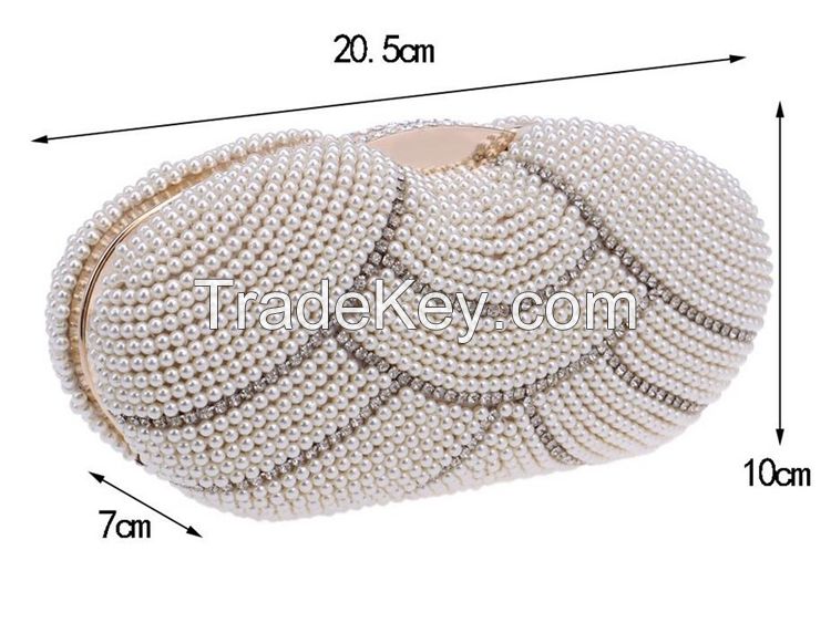  Fashion 2016 New arrival pearl evening bag  [QH-045] 