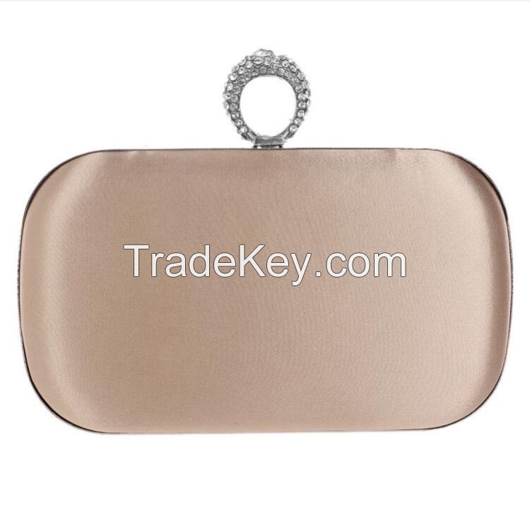  Womens Silk Satin Pleated Evening Bag