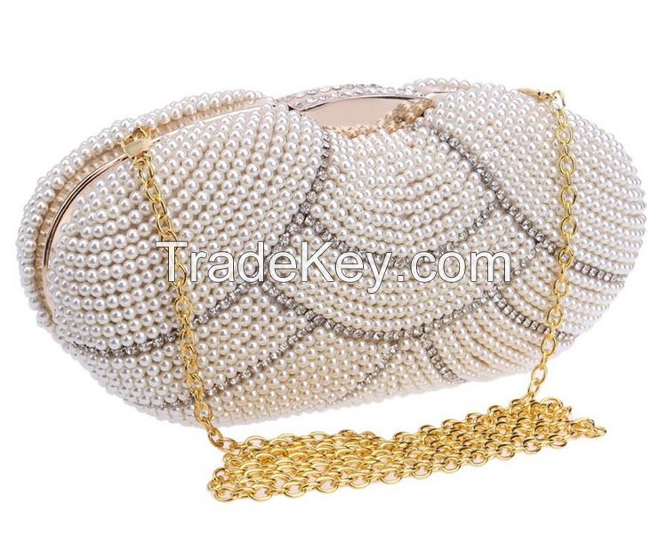  Fashion 2016 New arrival pearl evening bag  [QH-045] 