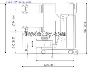 HVD1 VS1 12KV vacuum circuit breaker VCB 630A to 3150A