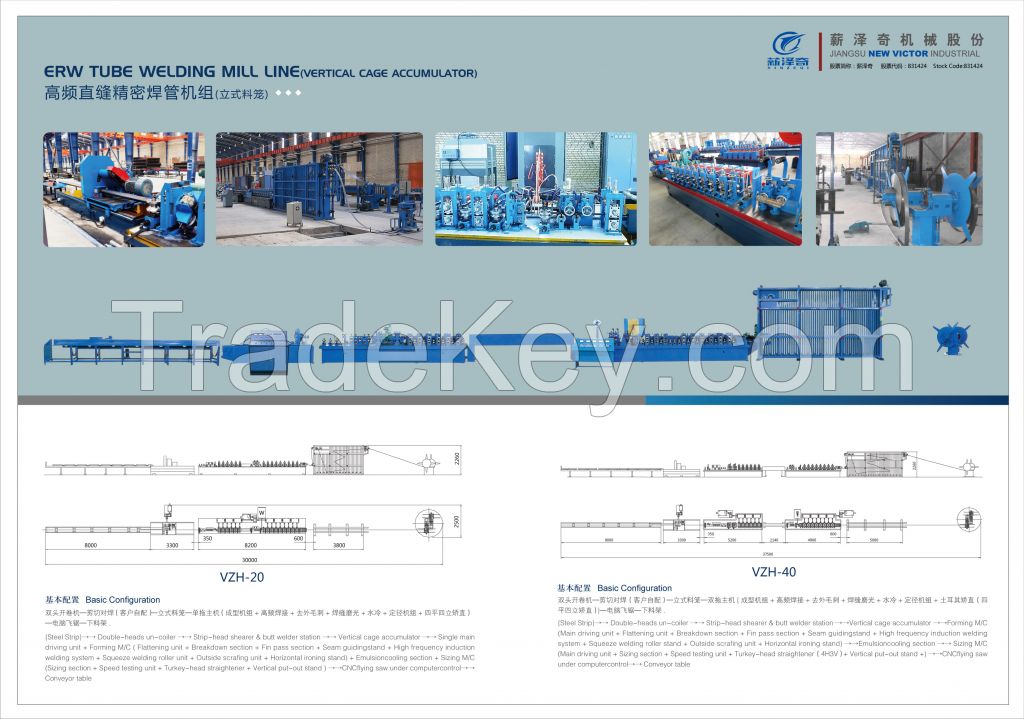 High quality VZH-63 ERW PIPE PRODUCTION LINE
