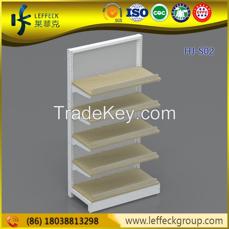 Customized size metal supermarket shelves for grocery display