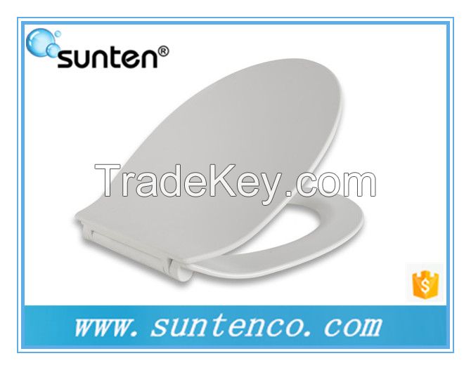 Xiamen White Duroplast Ultra Slim Soft Close Wall Hanging Toilet Seat