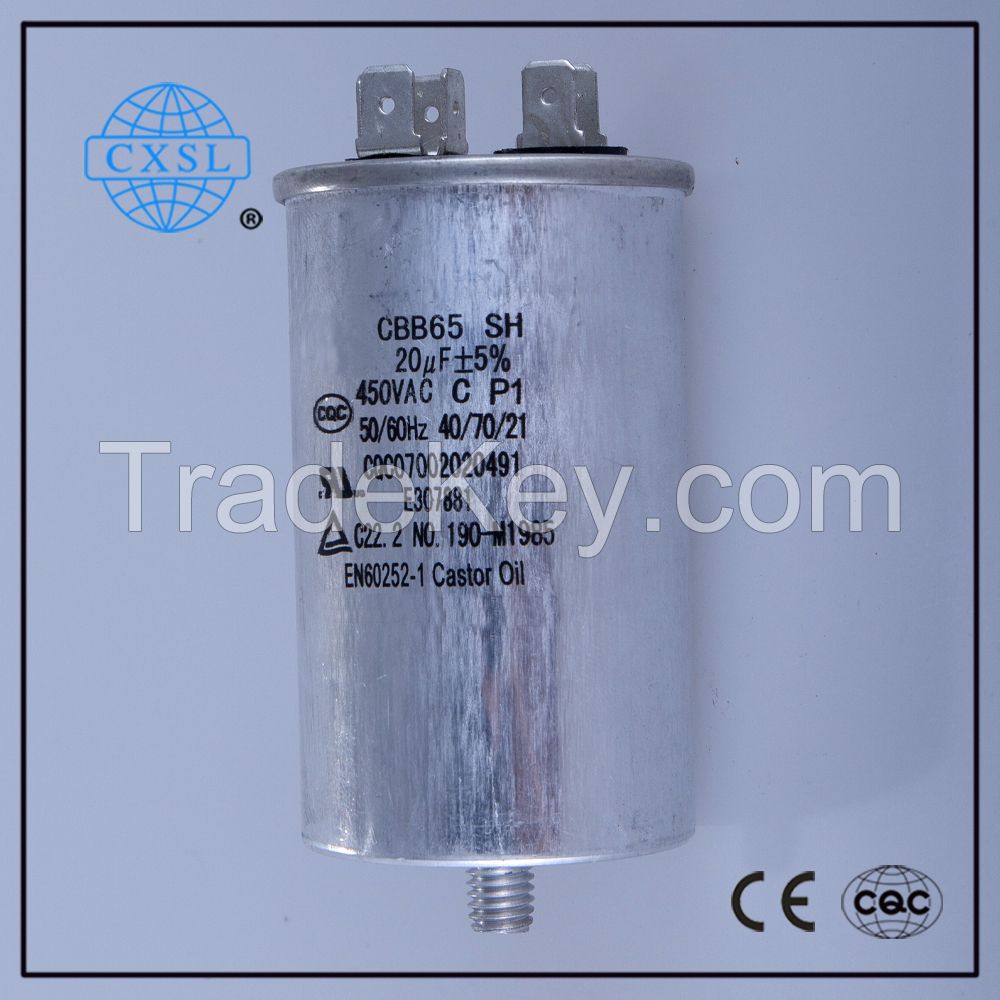 Aluminum AC Dual Run Capacitor CBB65