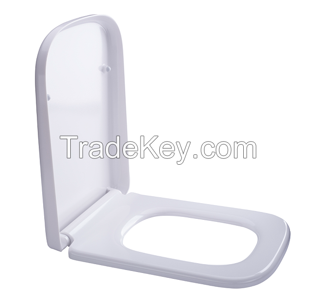 Square Urea soft close toilet seat 