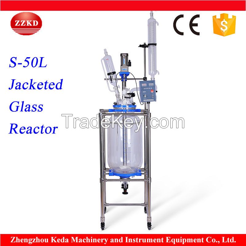 Stainless Steel Frame Glass Vacuum Distillation Reactor