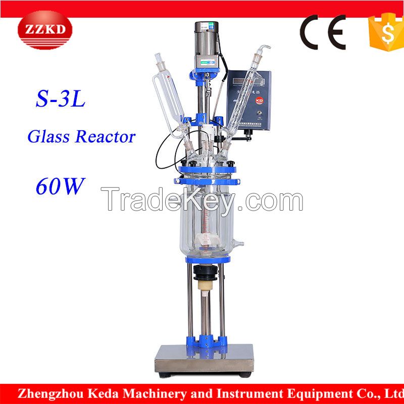 Lab Chemical Glass Reactor for Evaporation Reflux Reaction