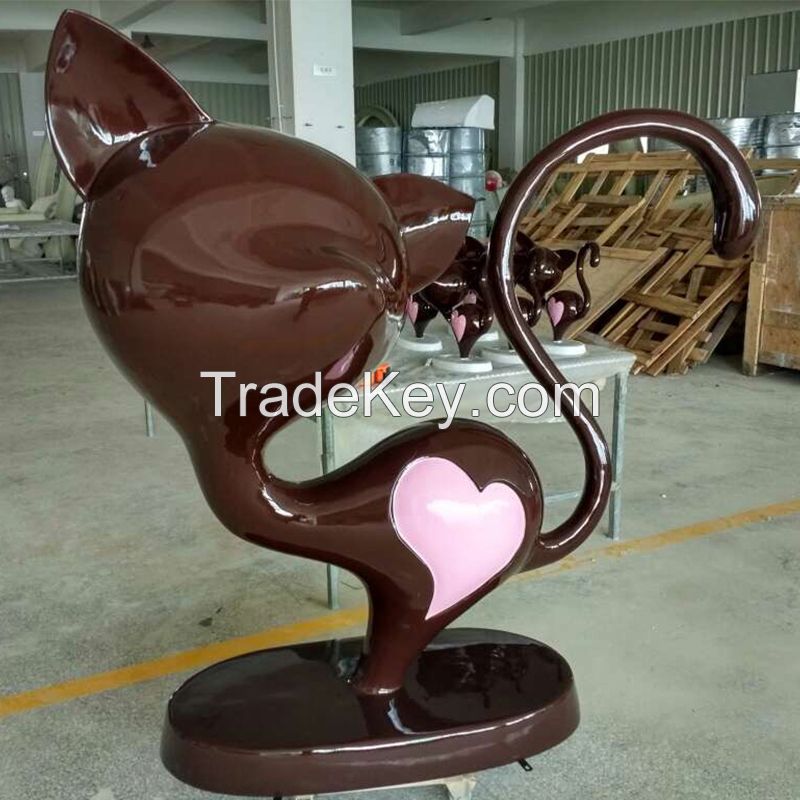 Mall Decorative Resin Fortune Cat Sculpture