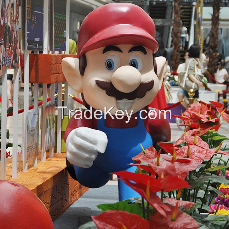 modern outdoor large sculptures Christmas sculptures Super Mario
