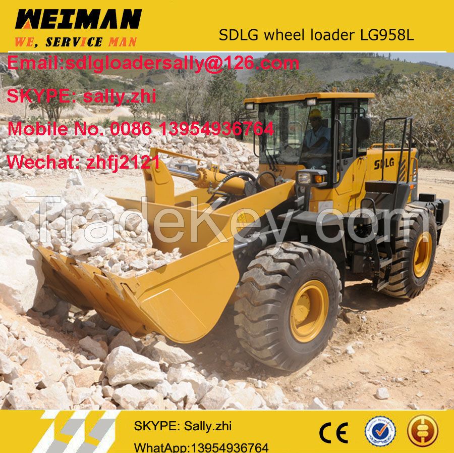 sdlg 5ton wheel loader LG958L made in china for sale