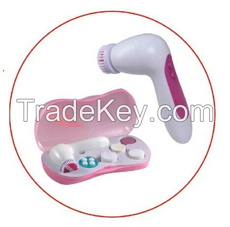 New Fashion 6in1 Multifunction Electric Face Facial Cleansing Brush Sp