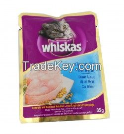 WHISKAS CAT FOOD OCEAN FISH, 85 G (PACK OF 5)