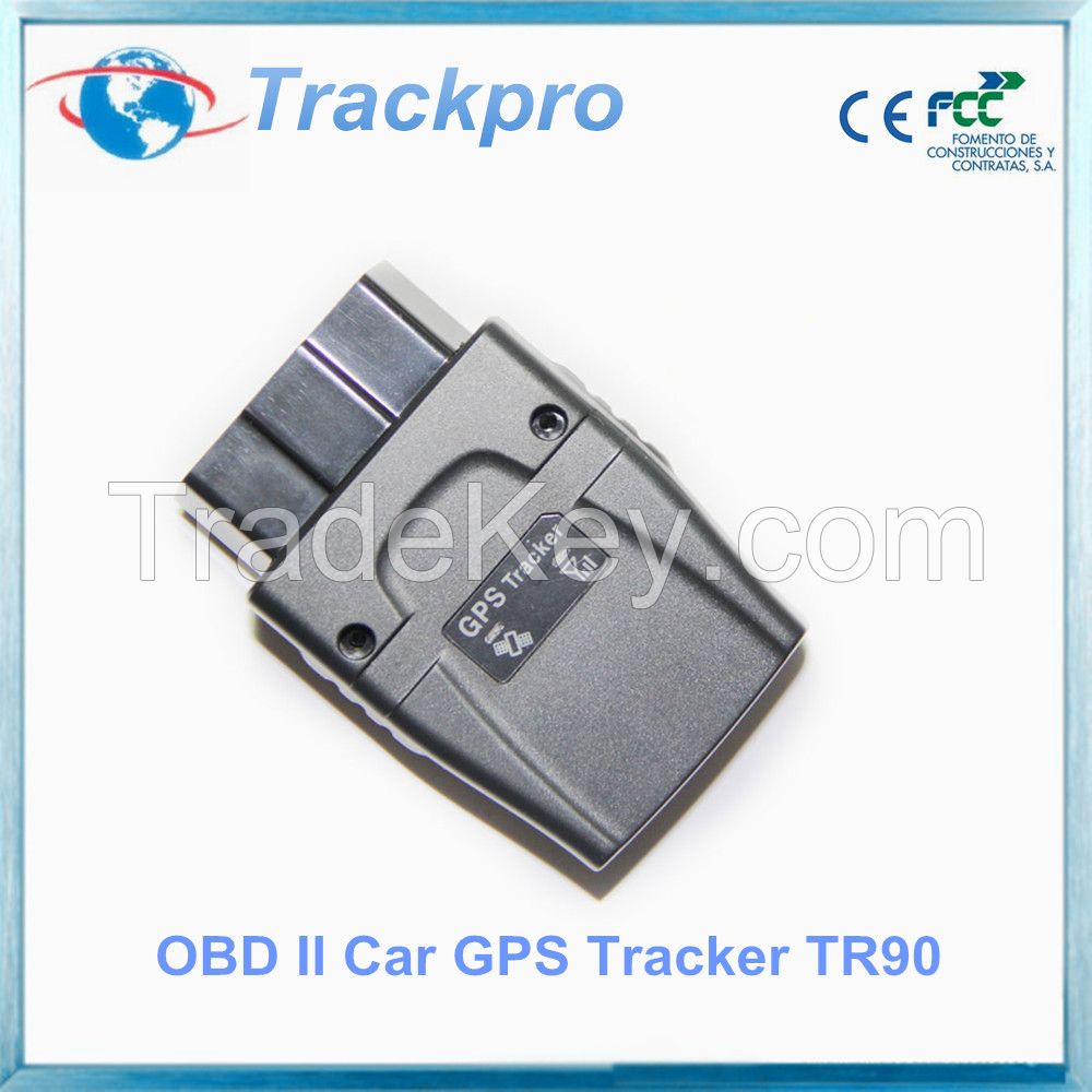 wireless plugging and playing OBD GPS Tracker(tr90) for automobiles & motorcycles  with free tracking platform and apps