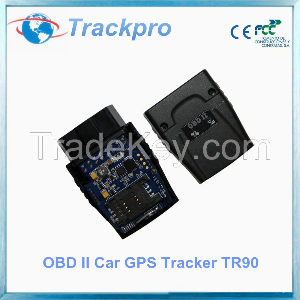 wireless plugging and playing OBD GPS Tracker(tr90) for automobiles & motorcycles  with free tracking platform and apps