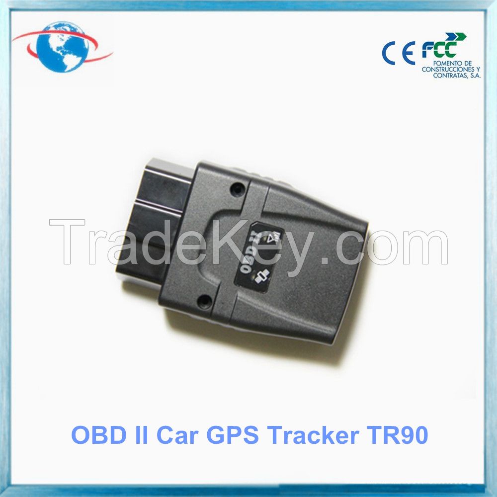 wireless plugging and playing OBD GPS Tracker(tr90) for automobiles & motorcycles  with free tracking platform and apps