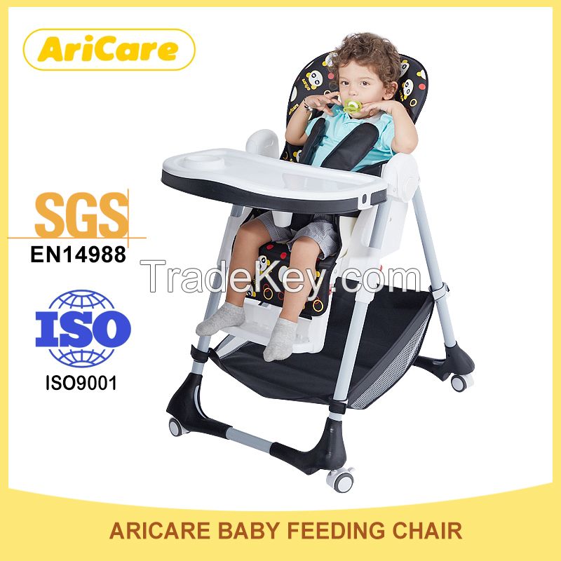 Adjustable Baby Folding High Chair with EN14988
