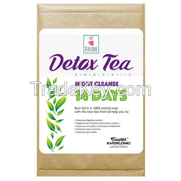 100% Organic Herbal Detox Tea Slimming Tea Weight Loss Tea (night cleanse tea 14 day)