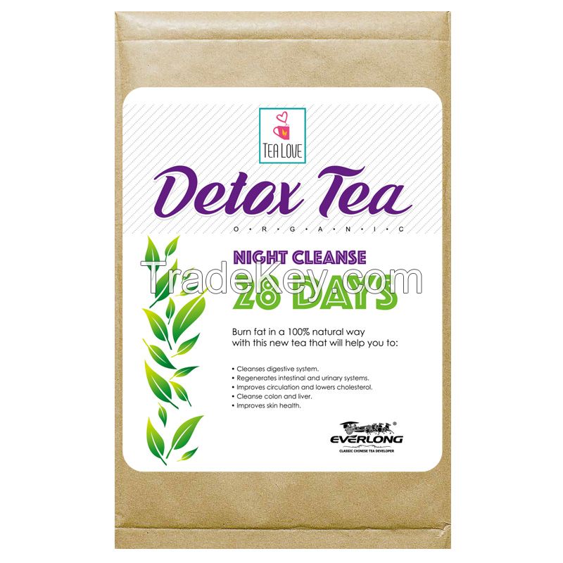 100% Organic Herbal Detox Tea Slimming Tea Weight Loss Tea (night cleanse tea 28 day)