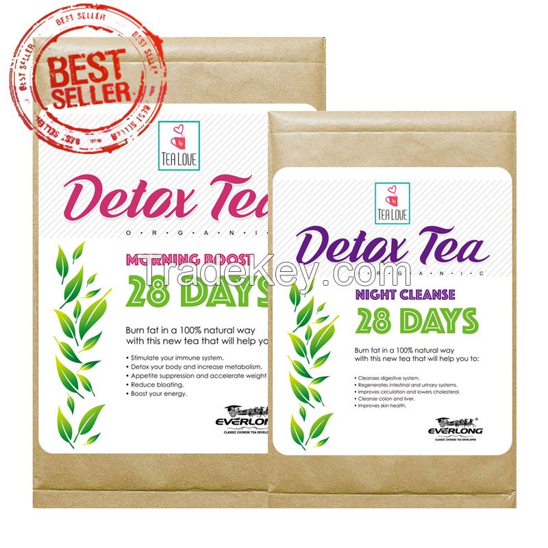 100% Organic Herbal Detox Tea Slimming Tea Weight Loss Tea (28 day program)