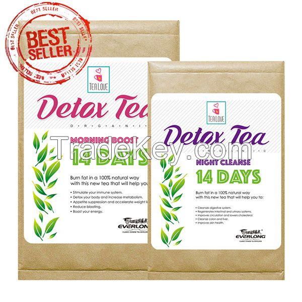 100% Organic Herbal Detox Tea Slimming Tea Weight Loss Tea (14 day program)