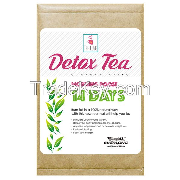 100% Organic Herbal Detox Tea Slimming Tea Weight Loss Tea (morning boost tea 14 day)