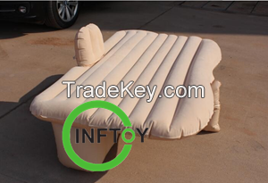 Travel inflatable backseat bed for car