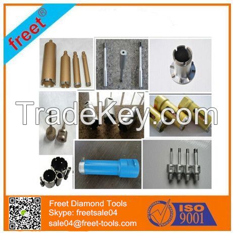 Diamond core drill bit for granite, marble, ceramic, porcelain, reinforced concrete