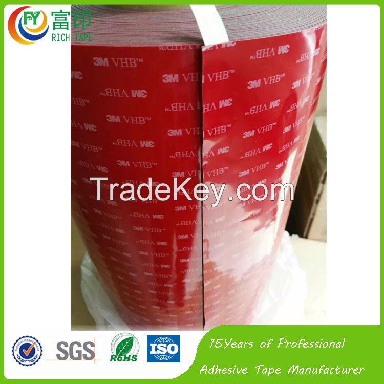 Free Sample Waterproof Acrylic Double Sided Adhesive Tape 3m 5915