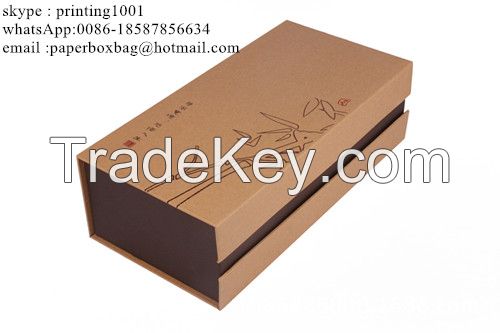 Hight quality factory supply custom paper gift box with ribbon