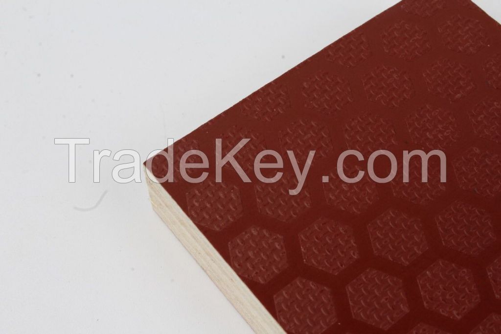 Anti-slip Brown Film Faced Plywood with Printed Logo